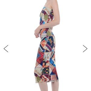 NWT Norma Kamali Strapless Dress to Knee